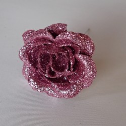 Dekorační růžička - Gliter